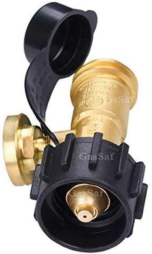 GasSaf Propane Tank Gas Gauge - Universal QCC1 Type 1 Leak Detector & Pressure Meter