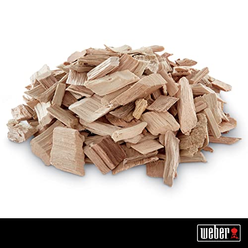 Weber Apple Wood Chips for Smoking, 2 lb Bag (192 cu. in.)