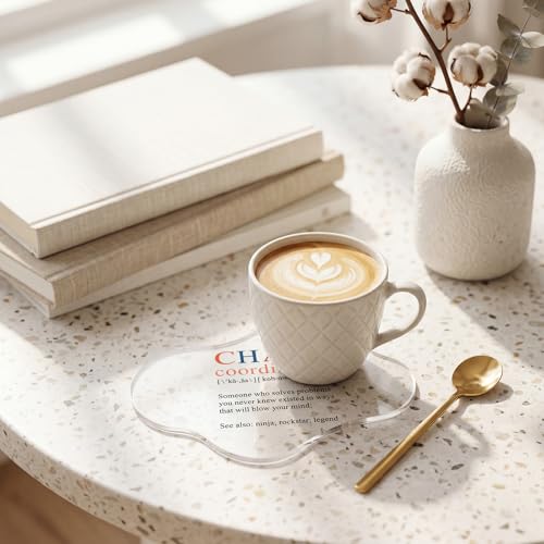 Chaos Coordinator Acrylic Coasters - Funny Desk Accessories