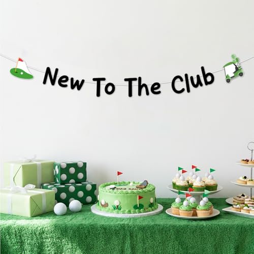 New To The Club Golf Baby Shower Banner - DIY Letter Garland