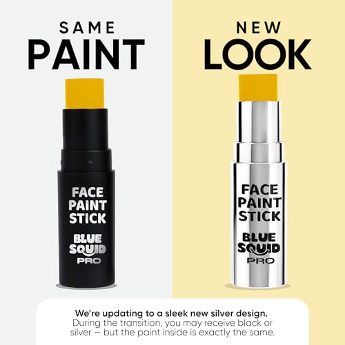 Blue Squid Metallic Gold Face Paint Stick - Waterproof Body Makeup & Sports Eyeblack