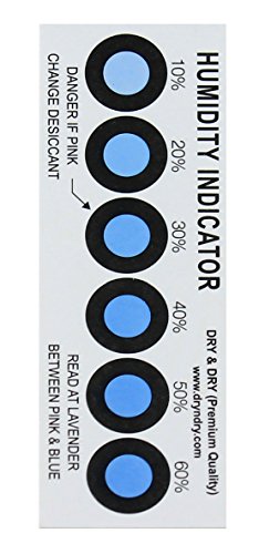 Premium Humidity Indicator Cards - 20 Pack, Reusable, 10-60% RH