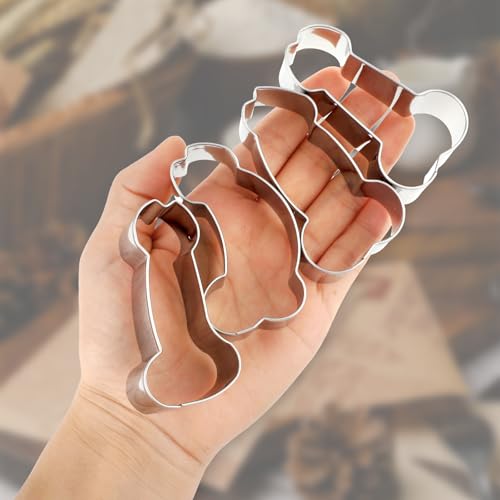 6-Piece Stainless Steel Cookie Cutters for Date Night Baking