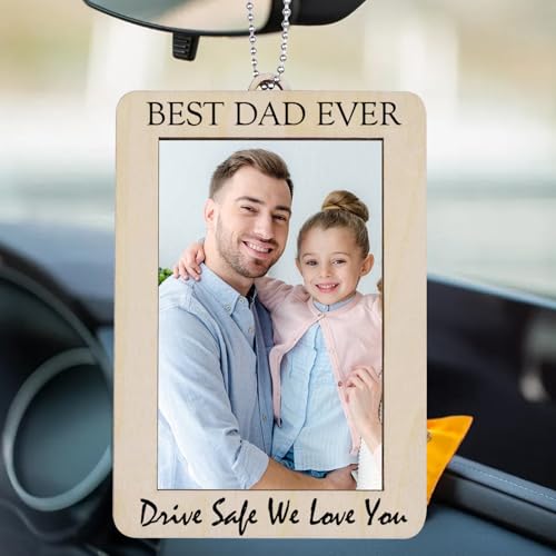 Personalized Wooden Car Photo Frame - Drive Safe We Love You