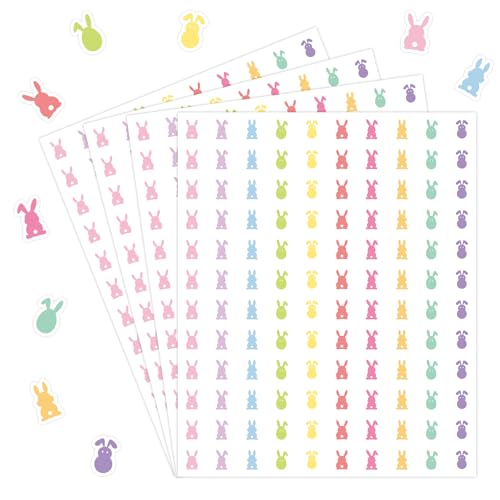 3000PCS Mini Easter Bunny Stickers for Crafts & Decor