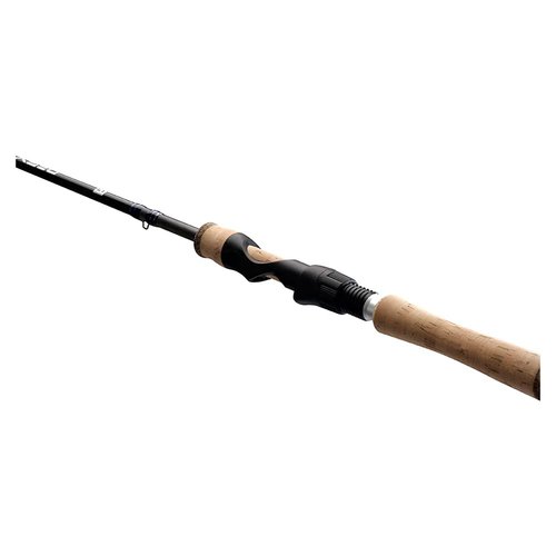 13 FISHING - Defy Silver - 6'6" L Spinning Rod - 2pc - DEFSS66L-2, Black