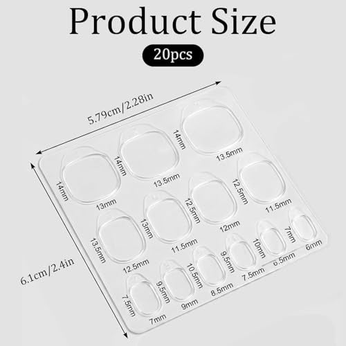 Clear Nail Adhesive Tabs 300pcs - Double Sided Jelly Glue for Press On Nails