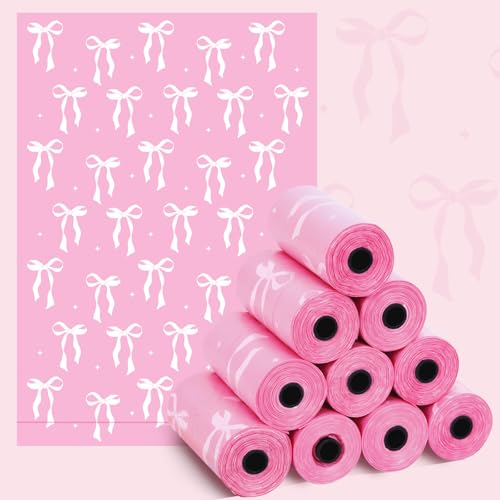 150 Lavender Scented Pink Bow Sanitary Napkin Disposal Bags