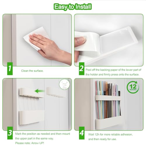 Silicone Straw Holder for Cabinet Door - Adjustable Kitchen Organizer
