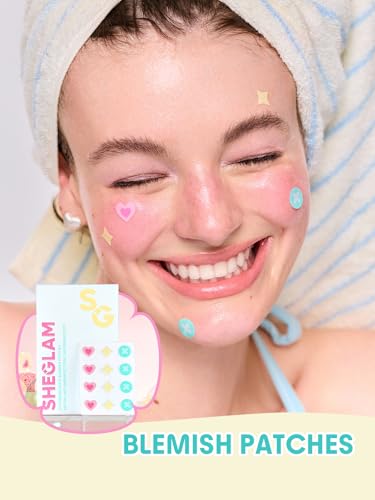 SHEGLAM Daydream Dots Salicylic Acid Blemish Patches, 24 Count