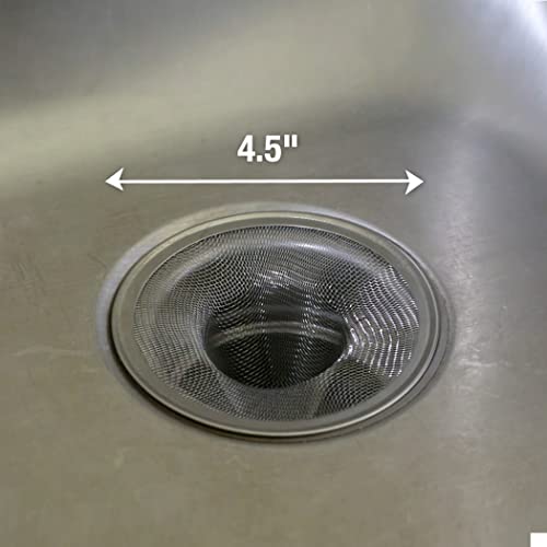 Danco Kitchen Sink Strainer 4-1/2-Inch 2-Pack - Stainless Steel