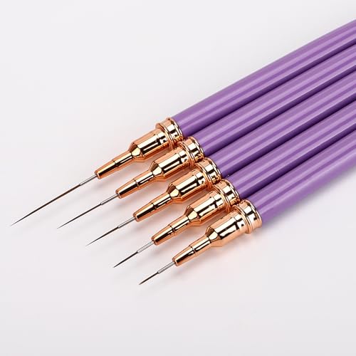 15-Piece Nail Art Liner Brush Set for Intricate Designs & Fine Lines