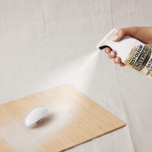 Rust-Oleum Universal All-Surface Spray Paint, Satin White, 12 oz (Pack of 4)
