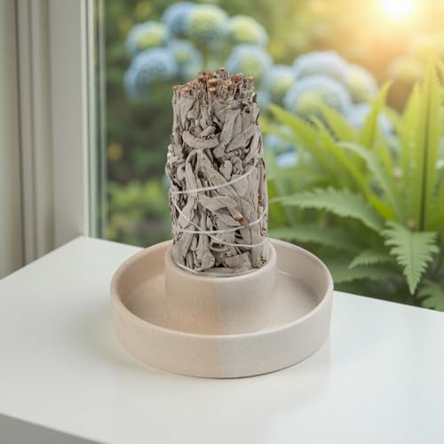 White Sage Holder and Incense Burner Bundle - Dorephine Sage & Palo Santo Container