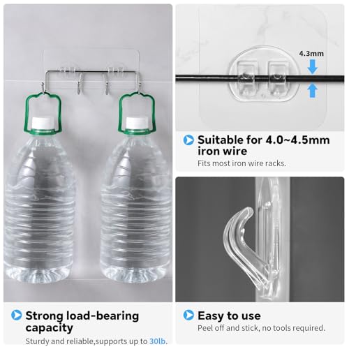 TTTred 15 Pack Adhesive Shower Caddy Replacement Strips, No-Drill Waterproof