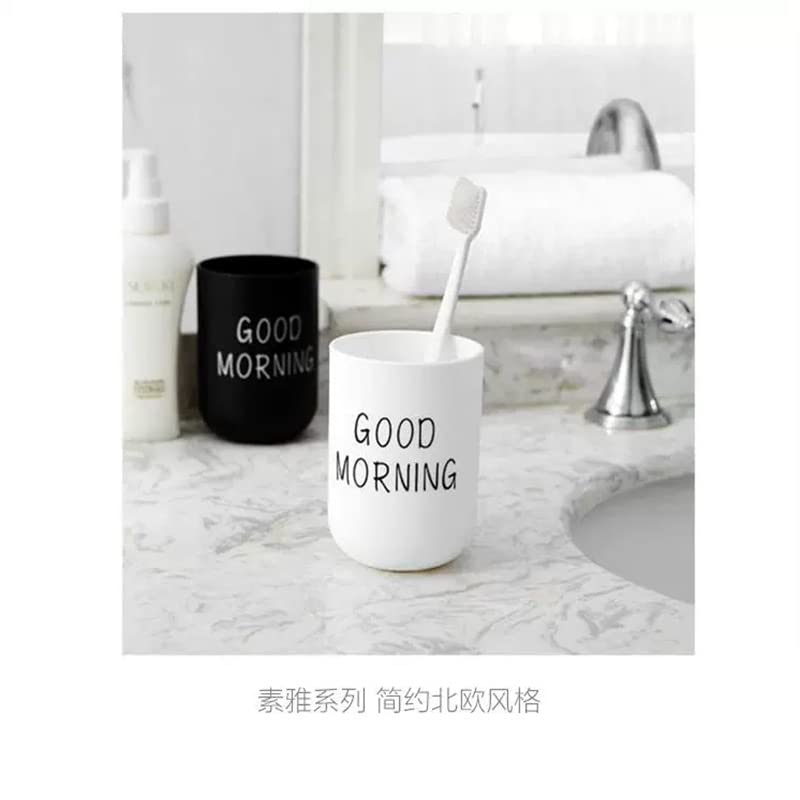 2-Pack Plastic Toothbrush Holder Cups, Eco-Friendly Bathroom Accessories