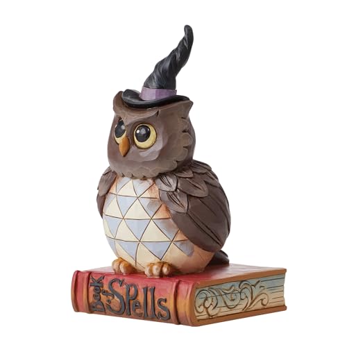 Enesco Jim Shore Heartwood Creek Halloween Owl Pint-Sized Figurine, 5.51 Inch, Multicolor