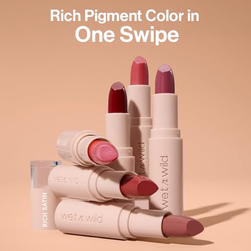 wet n wild Mega Last Rich Satin Lipstick 2-Pack - Hush Lil' Beige