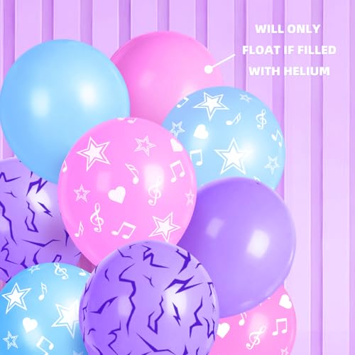 Korean Pop Themed Party Balloons - 24 Pack Latex Decorations for Birthdays