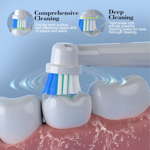 YMPBO Replacement Toothbrush Heads for Oral B Braun Electric Toothbrush 10 Pack