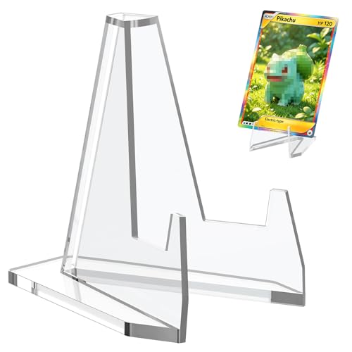 35 Pack Acrylic Card Stands for Trading Cards & Collectibles