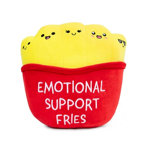 Emotional Support Jumbo Fries Plush Toy - Soft Cuddly Pillow