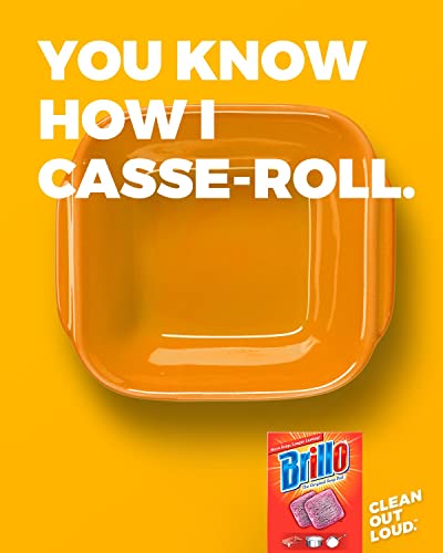 Brillo Steel Wool Soap Pads - Long Lasting Cleaning 10 Count