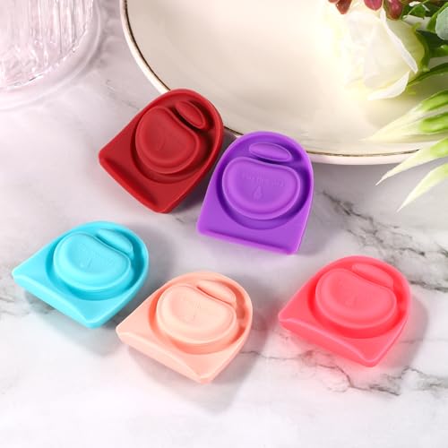5pcs Replacement Stopper for Owala FreeSip 24/32oz, BPA Free Water Bottle Top Lid Gasket Part for Owala 16/19/24/32/40oz Silicone Seal Bottle Cap Mouth Bottle Sealing Gasket Plug Accessories(5 Colors)