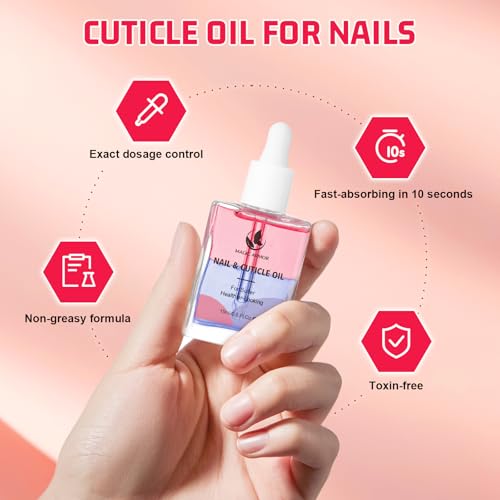 MAGIC ARMOR Cuticle Oil for Nails 15ml - Nail Strengthener with Vitamin E