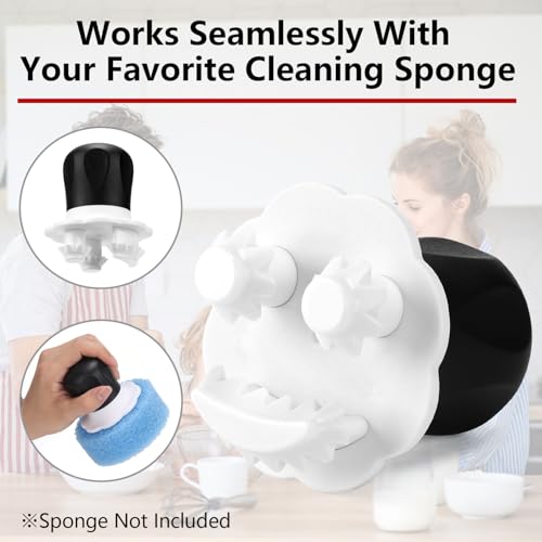 Ergonomic Sponge Handle for Scrub Daddy Sponges - 2 Pack Palm Scrubber