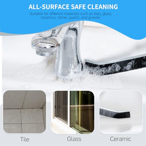3-Pack Crevice Cleaning Brush Set - Non-Slip Grip, All-Surface Safe