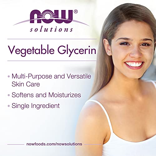 NOW Solutions 100% Pure Vegetable Glycerin Skin Care Moisturizer - 4 Oz