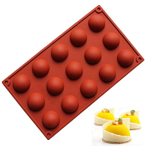 15-Cavity Silicone Chocolate Mold for Cakes & Desserts