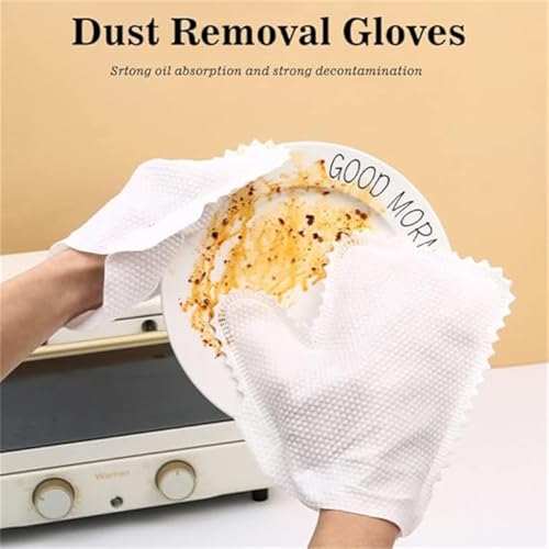 20-Piece Reusable Non-Woven Household Cleaning Duster Gloves