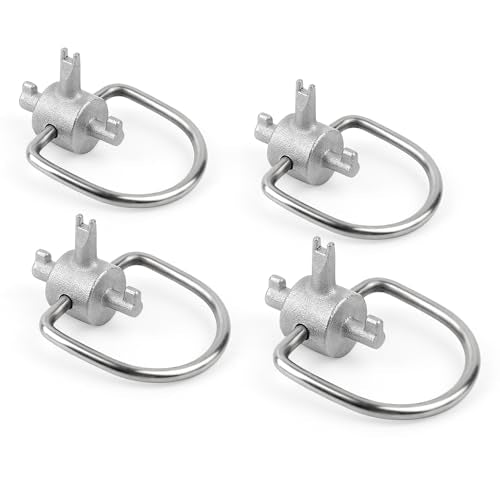 HVAC Locking Cap Key Tool Set - 4 Multi-Function Keys for 410A & R22