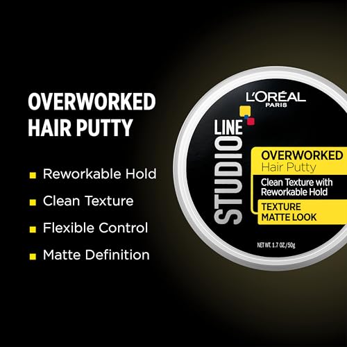 L'Oreal Paris Studio Line Overworked Hair Putty, 1.7 oz