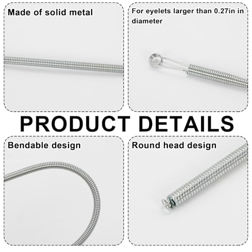 6-Piece Spring Loop Drawstring Threader Tool Set for Sewing