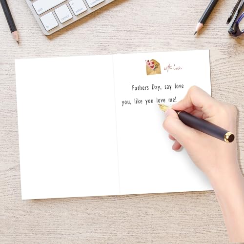 Bonus Dad Father's Day Card - Heartfelt Humor & Premium Quality