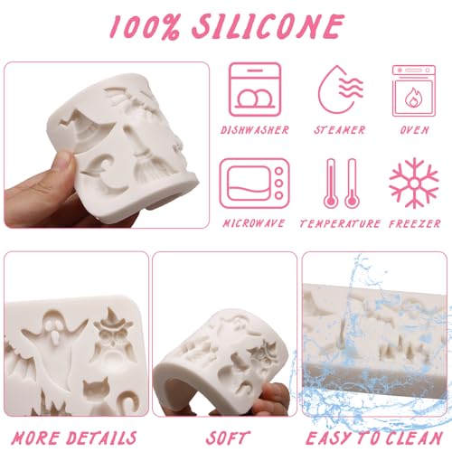 Witch Hat Halloween Silicone Fondant Mold for Cake & Candy