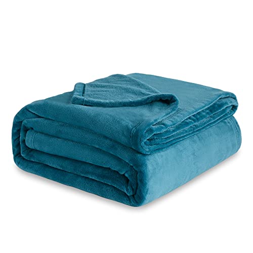 Bedsure King Size Fleece Blanket - Soft Lightweight Plush Bed Blanket, Teal