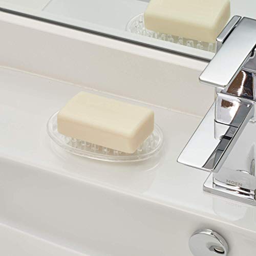 iDesign Plastic Soap Holder Tray for Kitchen & Bathroom