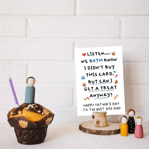 Funny Dog Dad Father's Day Card - Heartfelt Message for Pet Lovers