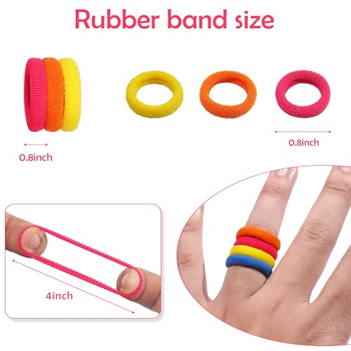 Cotton Baby Hair Ties 150PCS - Soft Seamless Elastic Hair Bands for Toddler Girls