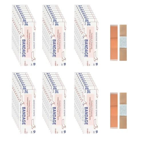 300 Pcs Small Bandages for Face, Mini PE Adhesive Nose Bandages, Flexible Breathable for Small Wound (3/8" x 1.5")