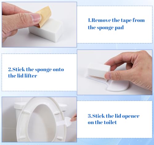 Thrymme Hygienic Toilet Lid Lifter - 2 Pack Touch-Free Seat Handle