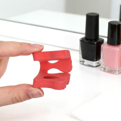 Pedicure Toe Separators - 24Pcs Soft Foam Heart Spacers for Nail Art
