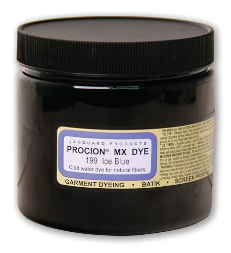 Jacquard Procion MX Dye - Ice Blue 8oz - Cold Water Fabric Dye