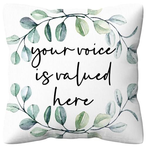 Positive Affirmation Pillow Cover 18x18 - Soft Flannel Design
