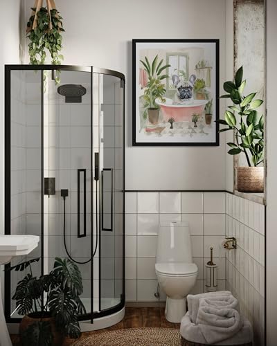 French Bulldog Bathtub Wall Art Print - Unframed 10x8