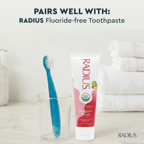 RADIUS Totz Extra Soft Toddler Toothbrush Pink Sparkle 18M+
